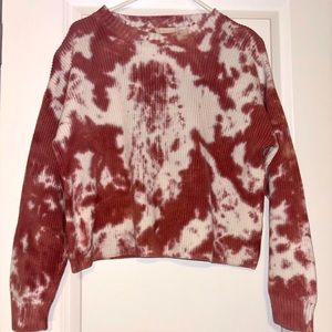 Altar’d state pink and white tie dye sweater